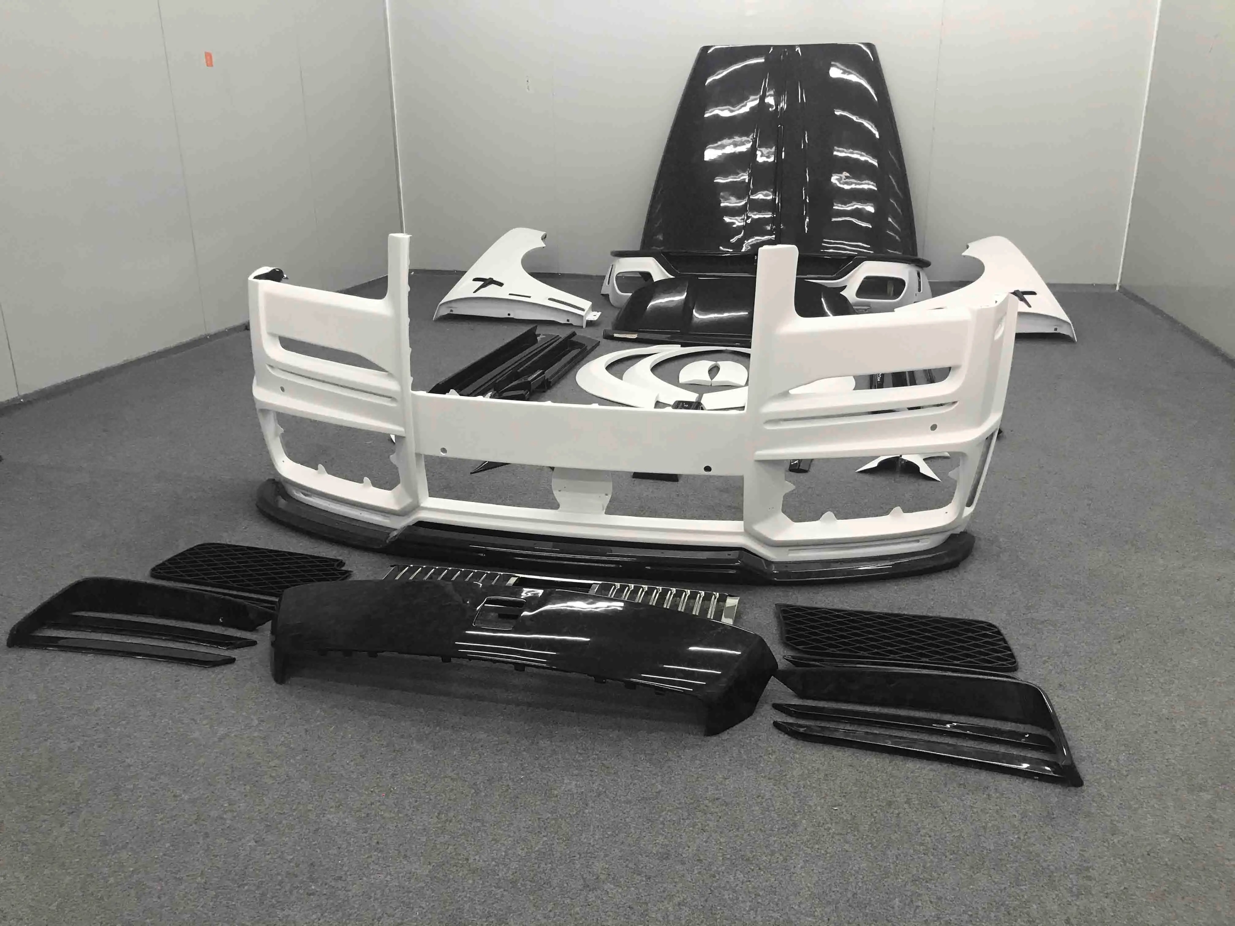 Upgrade to MSY Style Dry Half Carbon Fiber Bumpers Fender Side Skirt Hood  Full Set Body Kit for  Cullinan